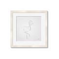 Picture of Snow White Baby Flamingo _GroupedProduct_Square_Framed_Matted_