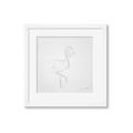 Picture of Snow White Baby Flamingo _GroupedProduct_Square_Framed_Matted_