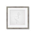 Picture of Snow White Baby Flamingo _GroupedProduct_Square_Framed_Matted_