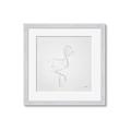Picture of Snow White Baby Flamingo _GroupedProduct_Square_Framed_Matted_