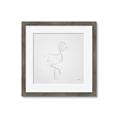 Picture of Snow White Baby Flamingo _GroupedProduct_Square_Framed_Matted_