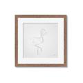 Picture of Snow White Baby Flamingo _GroupedProduct_Square_Framed_Matted_
