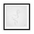 Picture of Snow White Baby Flamingo _GroupedProduct_Square_Framed_Matted_