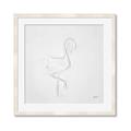 Picture of Snow White Baby Flamingo _GroupedProduct_Square_Framed_Matted_
