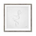 Picture of Snow White Baby Flamingo _GroupedProduct_Square_Framed_Matted_
