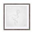 Picture of Snow White Baby Flamingo _GroupedProduct_Square_Framed_Matted_