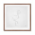 Picture of Snow White Baby Flamingo _GroupedProduct_Square_Framed_Matted_