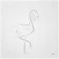 Picture of Snow White Baby Flamingo _GroupedProduct_Square_Unframed_Print_Only_