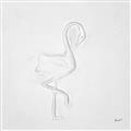 Picture of Snow White Baby Flamingo _GroupedProduct_Square_Unframed_Print_Only_