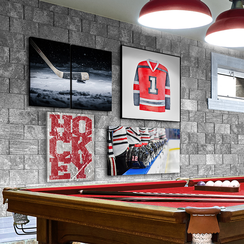 Hockey-rink-puck-man-cave-boys-jersey-red-blue-sports